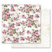 Prima - Misty Rose Collection - 12 x 12 Double Sided Paper - The Memorable Floral Wall with Foil Accents