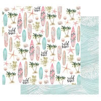 Prima - Surfboard Collection - 12 x 12 Double Sided Paper with Foil Accents - Wild Wave