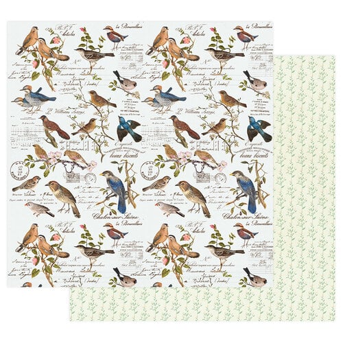 Prima - Nature Lover Collection - 12 x 12 Double Sided Paper - Where the Birds Meet