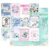 Prima - Watercolor Floral Collection - 12 x 12 Double Sided Paper - Dreamy Florals