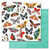 Prima - Painted Floral Collection - 12 x 12 Double Sided Paper - Butterflies Galore