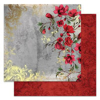 Prima - Magnolia Rouge Collection - 12 x 12 Double Sided Paper - Magnolias In The Patio