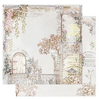 Prima - The Plant Department Collection - 12 x 12 Double Sided Paper - Secret Garden Door