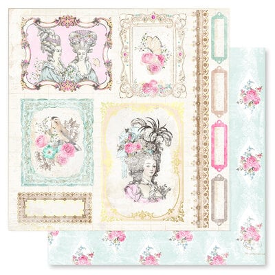 Prima - Avec Amour Collection - 12 x 12 Double Sided Paper - My Treasure