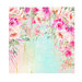 Prima - Postcards From Paradise Collection - 12 x 12 Double Sided Paper - Floral Paradise