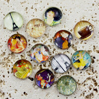 Prima - Pebbles Collection - Self Adhesive Pebbles - Bonjour, BRAND NEW