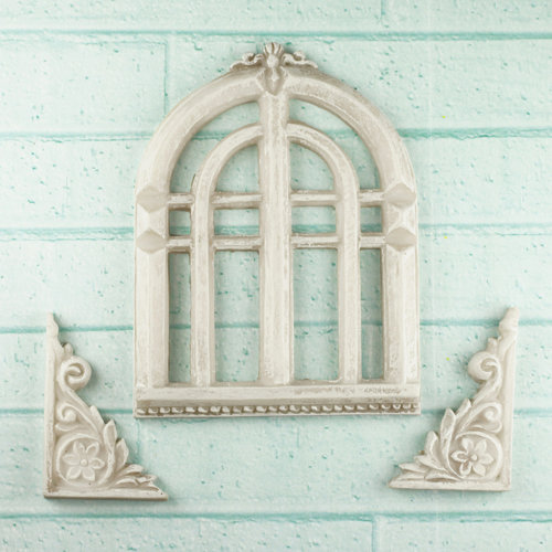 Prima - Architecture Collection - Resin Embellishments - Old Church Window