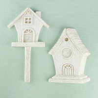 Prima - Shabby Chic Collection - Resin Treasure Embellishments - Bird Homes