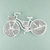 Prima - Shabby Chic Collection - Metal Treasure Embellishments - Vintage Bicycle