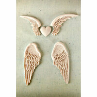 Prima - Resin Collection - Ingvild Bolme - Resin Embellishments - Angel Wings