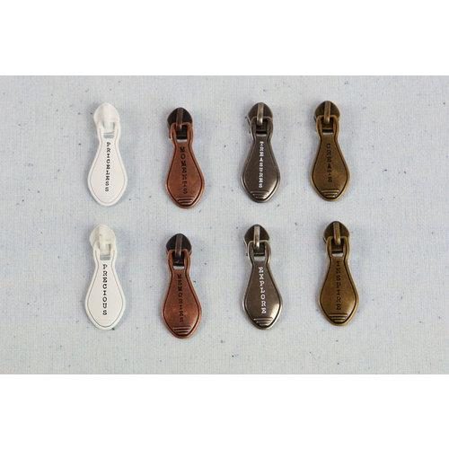 Prima - Junk Yard Findings Collection - Ingvild Bolme - Trinkets - Metal Embellishments - Typo Zippers