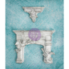 Prima - Shabby Chic Treasures Collection - Ingvild Bolme - Resin Embellishments - Cherub Fireplace