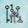 Prima - Junkyard Findings Collection - Ingvild Bolme - Metal Embellishments - Vintage Keys