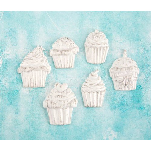 Prima - Shabby Chic Treasures - Ingvild Bolme - Resin Embellishments - Cupcakes