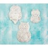 Prima - Shabby Chic Treasures - Ingvild Bolme - Resin Embellishments - Large Owls