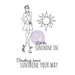 Prima - Julie Nutting - Cling Mounted Stamp Kit - Mixed Media Doll - Sunshine