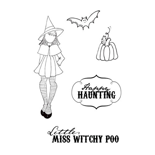 Prima - Julie Nutting - Cling Mounted Stamps - Witchy Poo