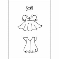 Prima - Julie Nutting - Cling Mounted Stamps - Girl Set