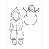 Prima - Julie Nutting - Cling Mounted Stamps - Snow Suit Set