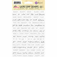 Prima - Julie Nutting - Cardstock Stickers - Word Strip