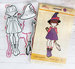 Prima - Julie Nutting - Halloween - Cling Mounted Stamps and Metal Die Set - Lil Witch