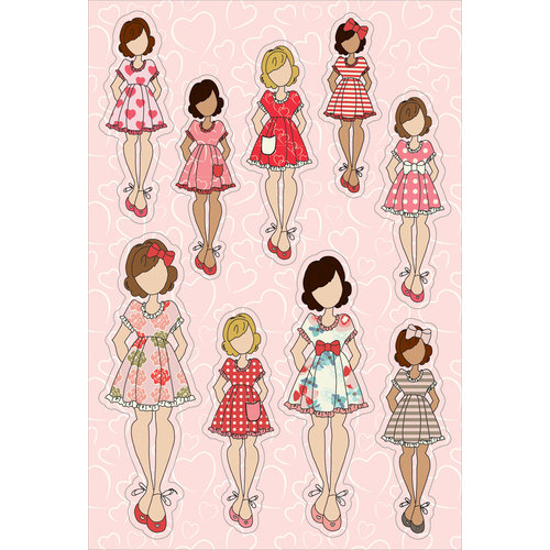 Prima - Julie Nutting - Cardstock Stickers - February