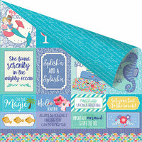 Prima - Mermaid Kisses Collection - 12 x 12 Double Sided Paper - Mermaids Forever
