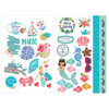 Prima - Mermaid Kisses Collection - Cardstock Stickers