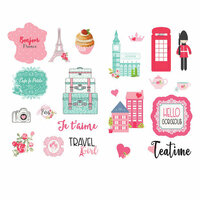 Prima - Julie Nutting - Traveling Girl Collection - Cardstock Stickers