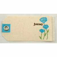 Prima - Donna Downey Collection - Embroidered Canvas Tags - 2 Pieces - Journey