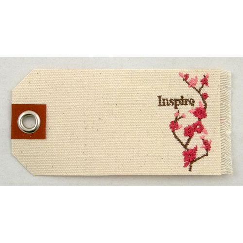 Prima - Donna Downey Collection - Embroidered Canvas Tags - 2 Pieces - Inspire