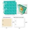 Prima - Donna Downey Collection - Customizable Imitation Leather Album - 8 x 8 - Teal