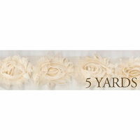 Prima - Donna Downey Collection - Rose Trim - Natural - 5 Yards