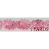Prima - Donna Downey Collection - Rose Trim - Pink - 5 Yards