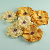 Prima - Elle Collection - Donna Downey - Flower Embellishments - Yellow