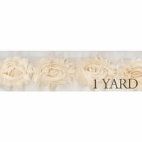 Prima - Donna Downey Collection - Rose Trim - Natural - 1 Yard