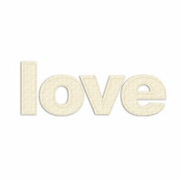 Prima - Donna Downey Collection - Fabric Stitched Paintable Words - Love