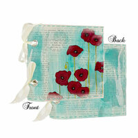 Prima - Poppies and Peonies Collection - Donna Downey - Fabric Canvas Album - Poppy