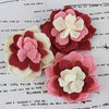 Prima - Poppies and Peonies Collection - Donna Downey - Felt Flower Embellishments - Pink