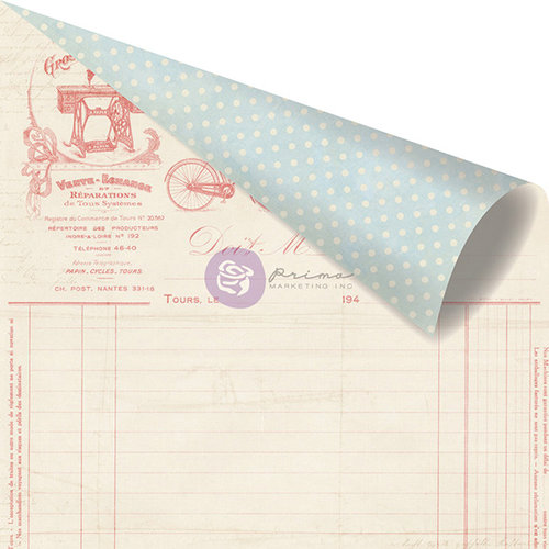 Prima - Delight Collection - 12 x 12 Double Sided Paper - Discover
