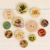 Prima - Delight Collection - Wood Embellishments - Buttons