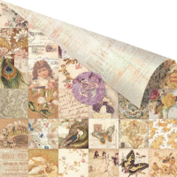 Prima - Princess Collection - 12 x 12 Double Sided Paper - Collage