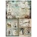 Prima - Finnabair Collection - A3 Decoupage Paper - Steam and Frost