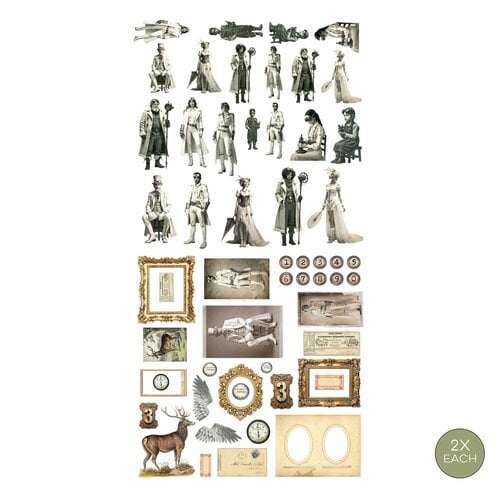 Prima - Finnabair Collection - Ephemera - Steam and Frost