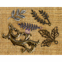 Prima - Finnabair Mechanicals - Vintage Trinkets - Leaves 1