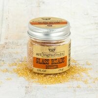 Prima - Finnabair - Art Ingredients - Glass Beads - Butter