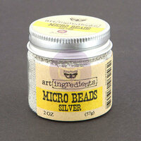 Prima - Finnabair - Art Ingredients - Micro Beads - Silver