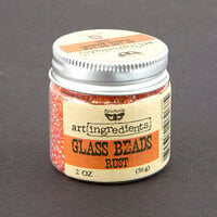 Prima - Finnabair Collection - Art Ingredients - Glass Beads - Rust