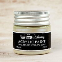 Prima - Finnabair - Art Alchemy - Acrylic Paint - Opal Magic - Yellow Blue