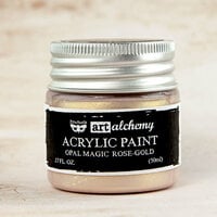 Prima - Finnabair - Art Alchemy - Acrylic Paint - Opal Magic - Rose Gold